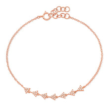 Load image into Gallery viewer, Multi Pave Triangle Bracelet