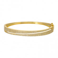 Load image into Gallery viewer, Triangle Wrap Diamond Bangle