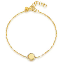 Load image into Gallery viewer, Diamond Edge Disc Bracelet