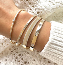 Load image into Gallery viewer, Pave Border Bangle