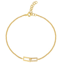 Load image into Gallery viewer, Interlocking Rectangle Bracelet