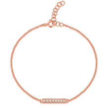 Load image into Gallery viewer, Diamond Bar Bracelet