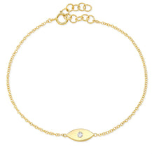 Load image into Gallery viewer, Gold Eye with Diamond Bracelet