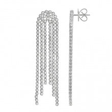 Load image into Gallery viewer, Tennis Tassel Earrings