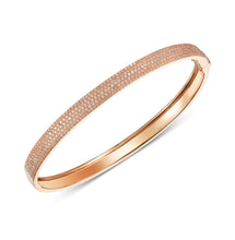 Load image into Gallery viewer, Five Row Pave Bangle