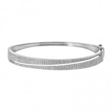 Load image into Gallery viewer, Triangle Wrap Diamond Bangle