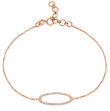 Load image into Gallery viewer, Open Oval Diamond Bracelet