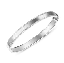 Load image into Gallery viewer, Pave Border Bangle