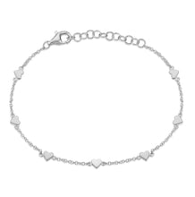 Load image into Gallery viewer, Gold Heart Eternity Bracelet