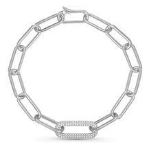 Load image into Gallery viewer, Large Single Link Pavè Diamond Bracelet