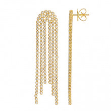 Load image into Gallery viewer, Tennis Tassel Earrings