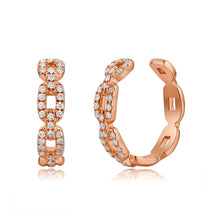 Load image into Gallery viewer, Open Diamond Link Ear Cuff