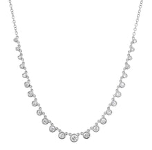 Load image into Gallery viewer, Graduated Bezel Diamond Necklace