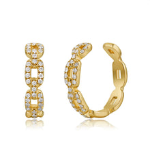 Load image into Gallery viewer, Open Diamond Link Ear Cuff