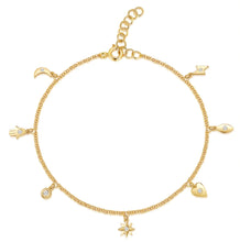 Load image into Gallery viewer, Multi Charm Bracelet