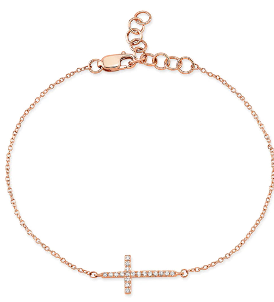 Cross Diamond Bracelet – Suzy B Jewelry