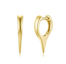 Load image into Gallery viewer, Short Gold Spike Earrings
