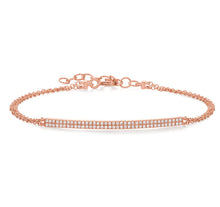 Load image into Gallery viewer, Two Row Diamond Bar Bracelet