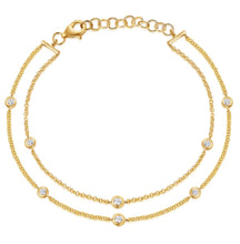 Load image into Gallery viewer, Double Diamonds by the Yard Bracelet