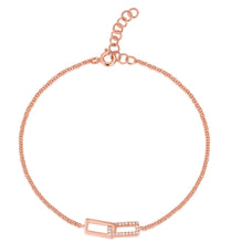 Load image into Gallery viewer, Interlocking Rectangle Bracelet