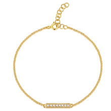 Load image into Gallery viewer, Diamond Bar Bracelet