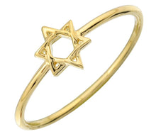 Load image into Gallery viewer, Star of David Gold Ring