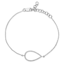 Load image into Gallery viewer, Open Pear Chain Bracelet