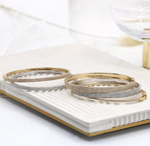 Load image into Gallery viewer, Five Row Pave Bangle