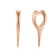 Load image into Gallery viewer, Long Gold Spike Earrings