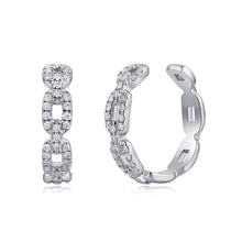 Load image into Gallery viewer, Open Diamond Link Ear Cuff