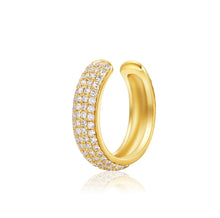Load image into Gallery viewer, Four Row Domed Diamond Cuff Earring
