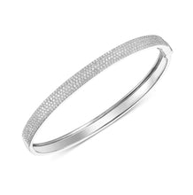 Load image into Gallery viewer, Five Row Pave Bangle