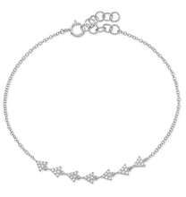 Load image into Gallery viewer, Multi Pave Triangle Bracelet