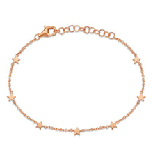 Load image into Gallery viewer, Gold Star Eternity Bracelet