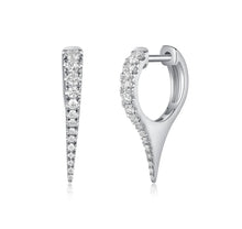 Load image into Gallery viewer, Short Diamond Spike Earrings