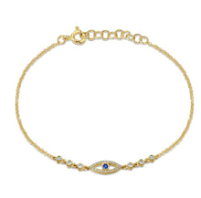 Load image into Gallery viewer, Mini Eye and Diamond Bracelet