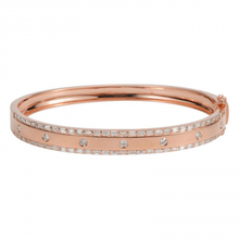 Load image into Gallery viewer, Baguette Border Bangle
