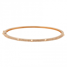 Load image into Gallery viewer, Two Row Pyramid Bangle Bracelet