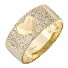 Load image into Gallery viewer, Diamond Heart Cigar Ring