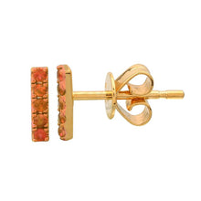 Load image into Gallery viewer, Gemstone Bar Studs