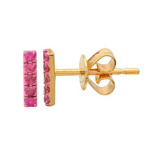 Load image into Gallery viewer, Gemstone Bar Studs