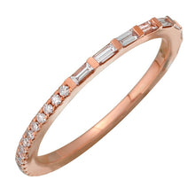 Load image into Gallery viewer, Half Baguette Half Round Diamond Ring