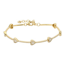 Load image into Gallery viewer, Illusion Heart Diamond Bracelet