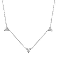 Load image into Gallery viewer, Diamond Trio Station Necklace