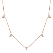 Load image into Gallery viewer, Diamond Trio Station Necklace