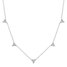 Load image into Gallery viewer, Diamond Trio Station Necklace