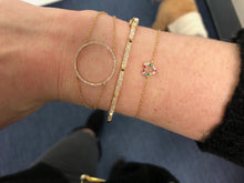 Load image into Gallery viewer, Two Row Pyramid Bangle Bracelet