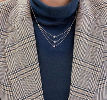 Load image into Gallery viewer, Triple Layer Pave Star Necklace