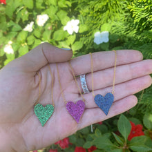 Load image into Gallery viewer, Large Reversible Heart Necklace