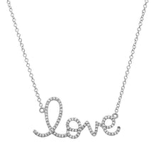 Load image into Gallery viewer, Diamond Script Love Necklace